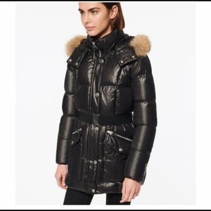 Nwot Andrew Marc New York Puffer down jacket blk